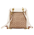 Parker Convertible Backpack, &pound;120, Handbags, Beige/Cream, Canvas/Leather, Back view